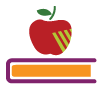 Apple on a book icon